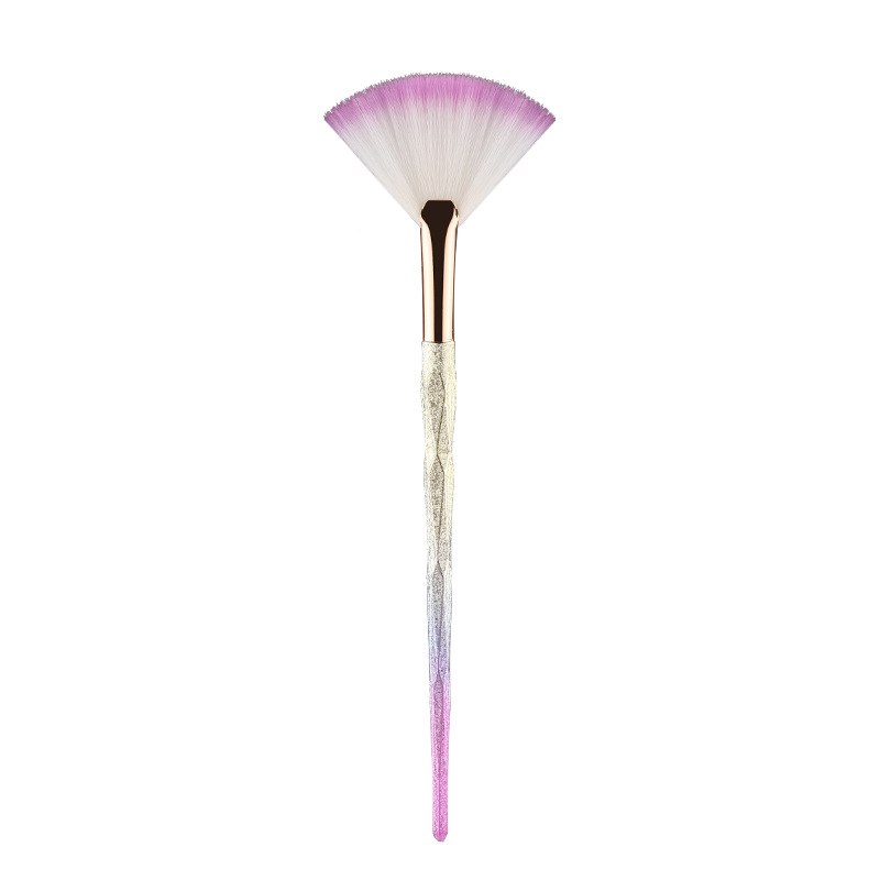 Single Fan Shape Highlighter Brush Powder Brush Soft Fan Shape Makeup Brush Cosmetic Tool