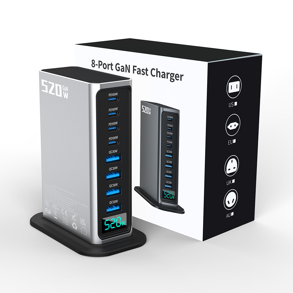 520W GaN Charger Charging Station Apple 17 Laptop Power Adapter Apple Fast Charging Data Cable