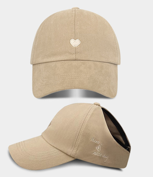 Children's Parent-Child Baseball Cap Summer Ponytail Girl Hollow Top Hat Baby Sun Hat Sunscreen Visor Cap