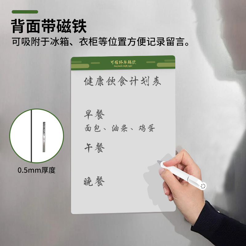 Reusable Draft Paper Microcapsule Magnetic Sticky Note New Product Electronic Paper Refrigerator Sticker Message Paper Calligraphy Practice