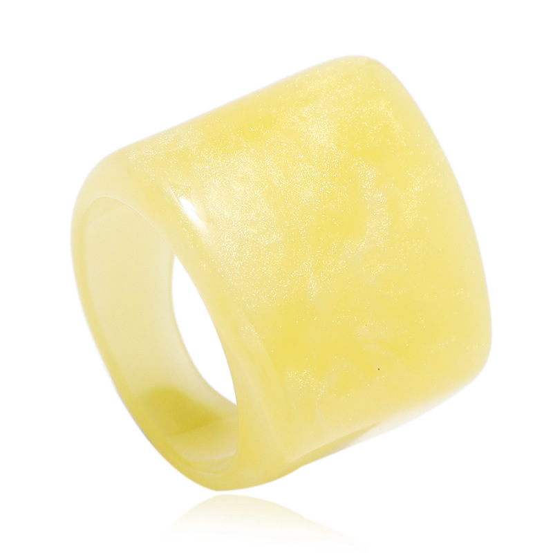 Resin index finger ring simple acrylic ring