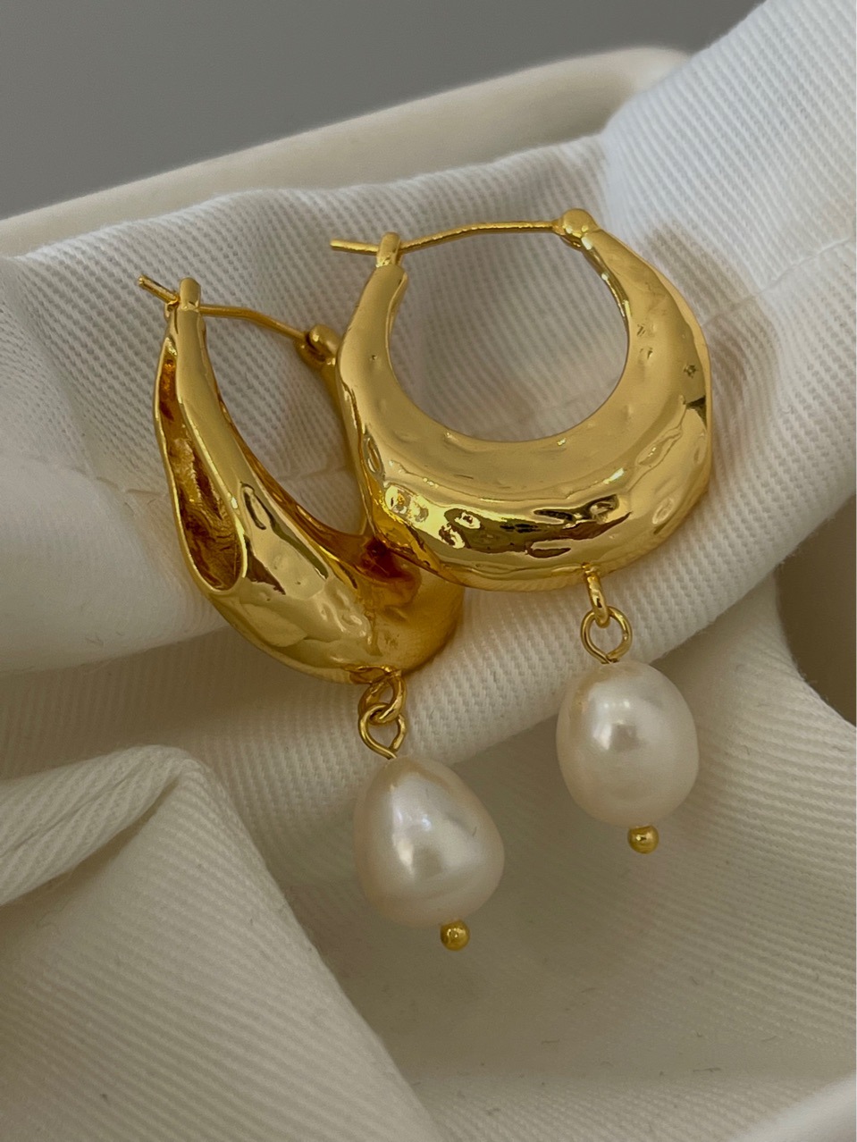 181/00 Early Autumn New Simple Design Grindable Pearl Pendant Earrings for Women Gentle X7-15