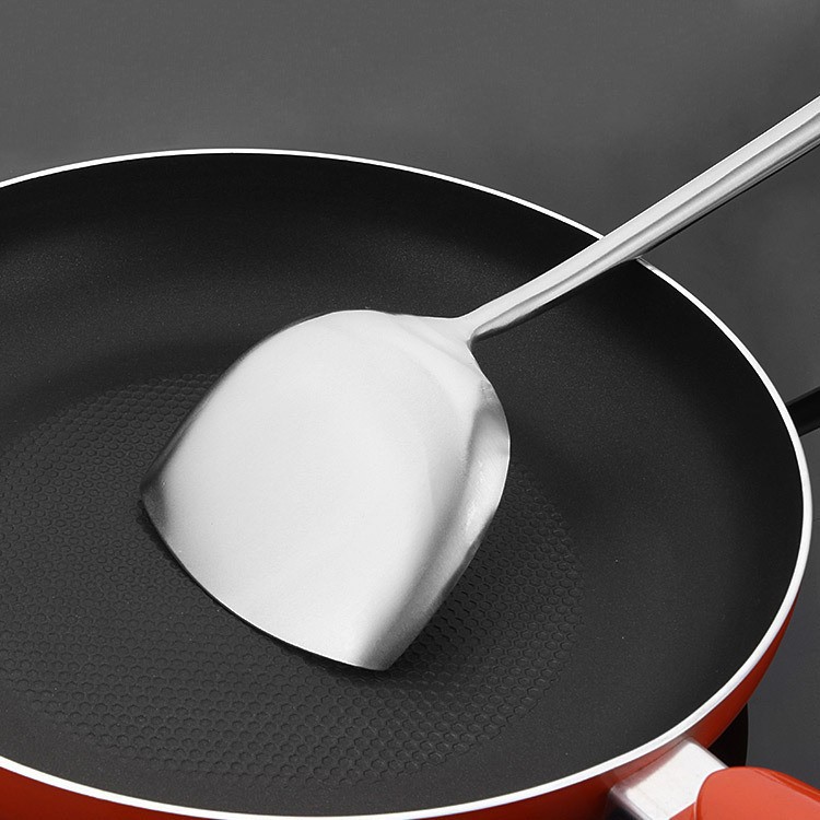 No.1 Thickened 201 Non-Magnetic Stainless Steel Spatula Frying Spoon Large Kitchen Utensils Kitchen Supplies Cooking Utensils