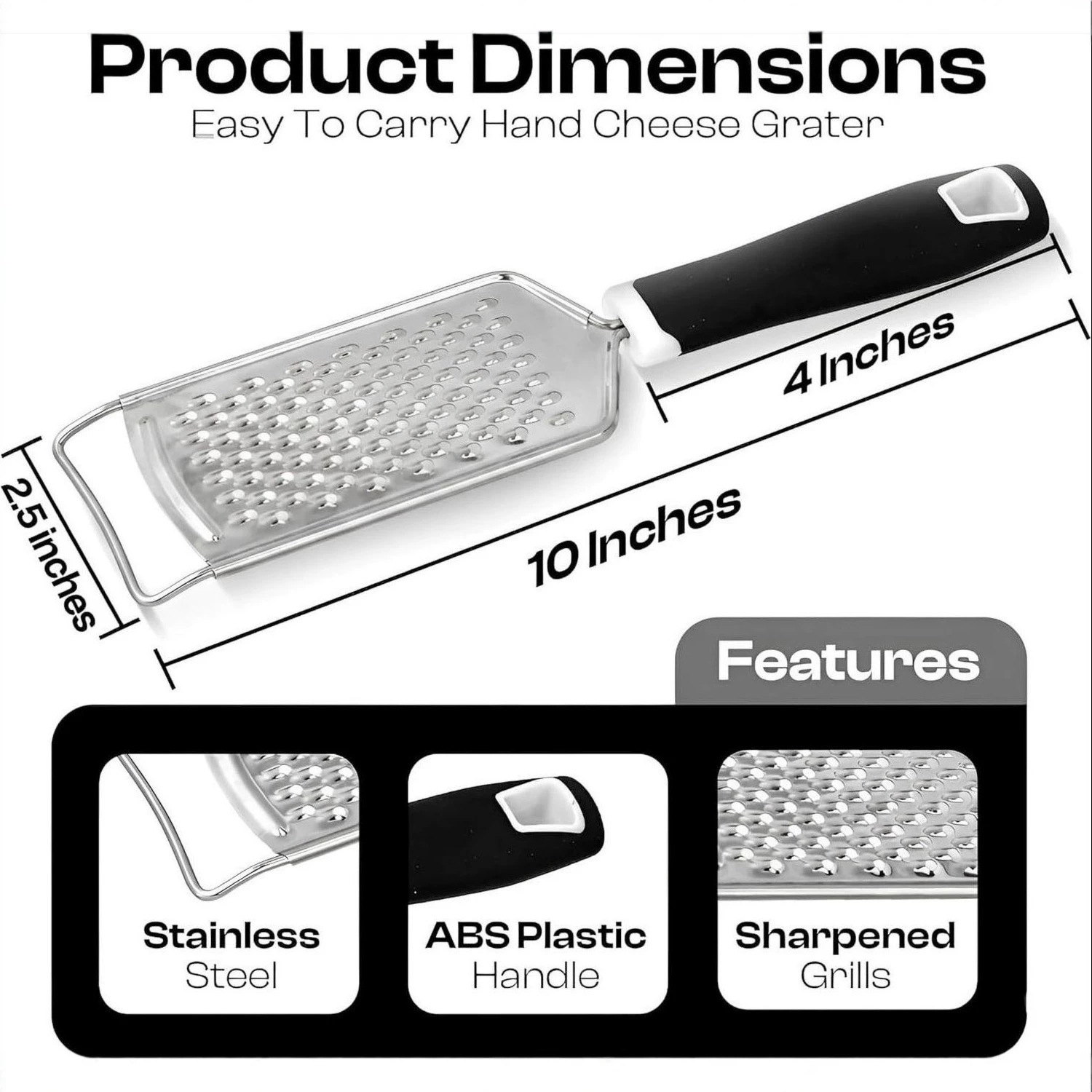 Stainless steel lemon zester cheese grater baking cheese grater ginger grater
