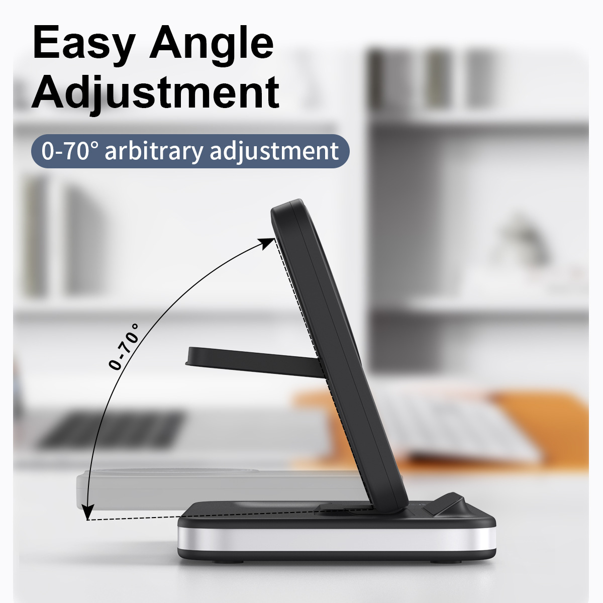 Magnetic folding three-in-one wireless charger phone stand multi-functional for Apple 16 phone wireless charging
