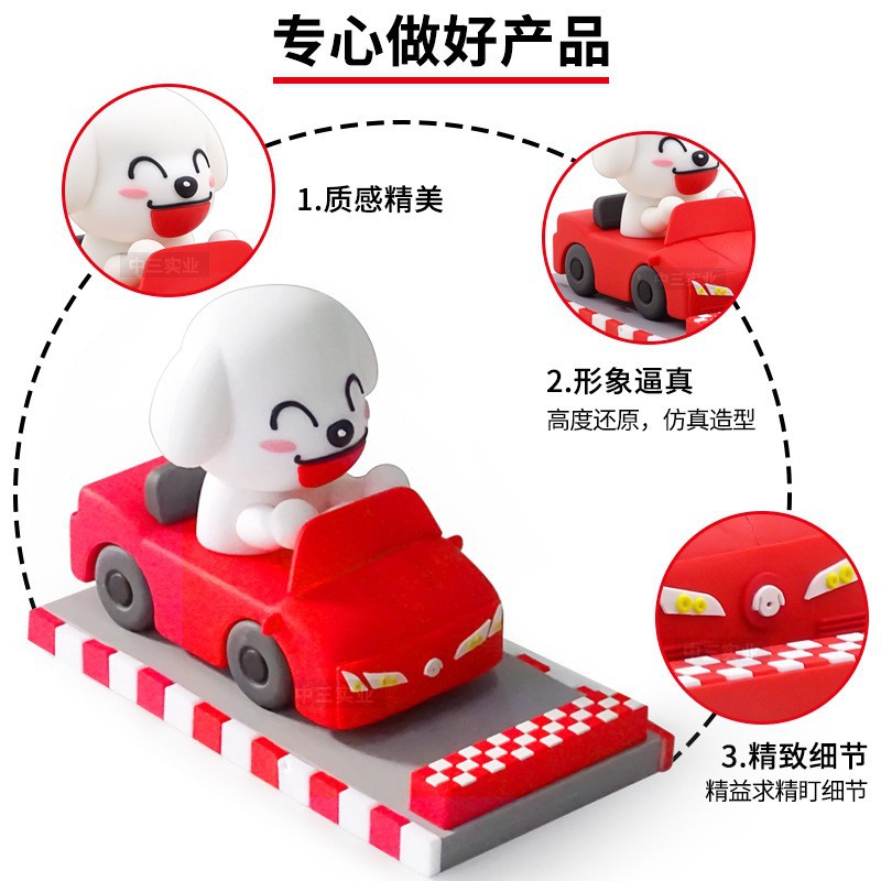 Custom Cartoon Phone Stand Twelve Zodiac Gift 3D Desktop PVC Soft Rubber Lazy Stand