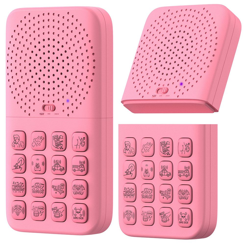 Zongxin T16 Children's Fun Sound Maker 16 Sound Effects Button Prank Gift Toy Remote Control
