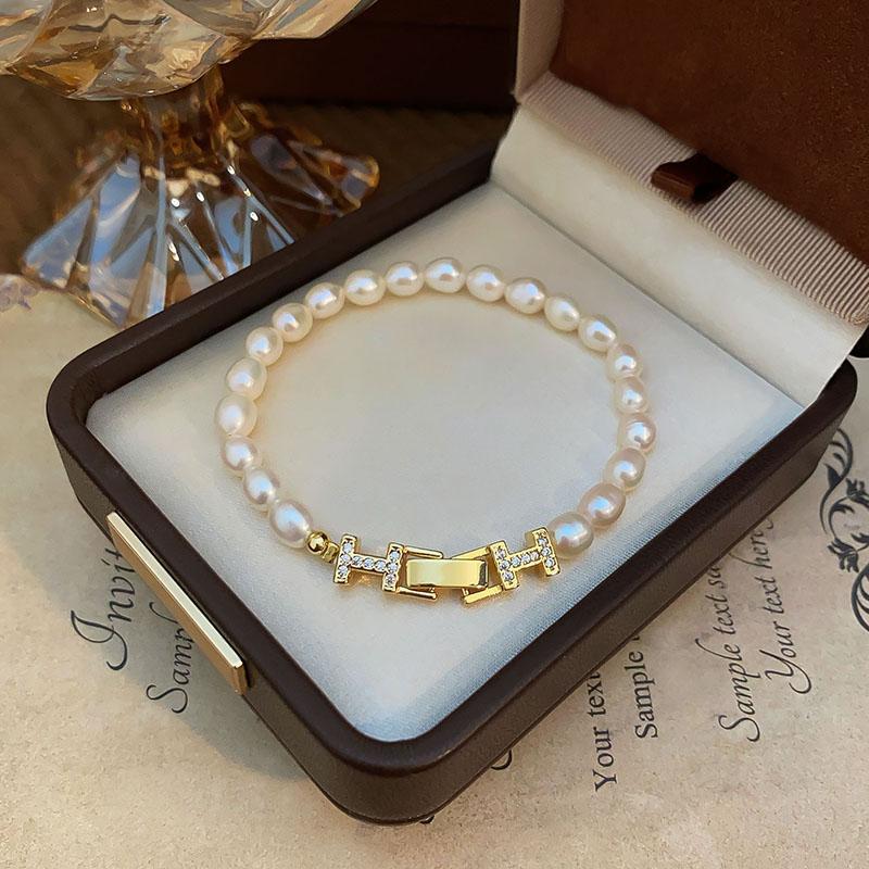 H design flawless high-quality 5mm natural freshwater pearl necklace for women, neck chain