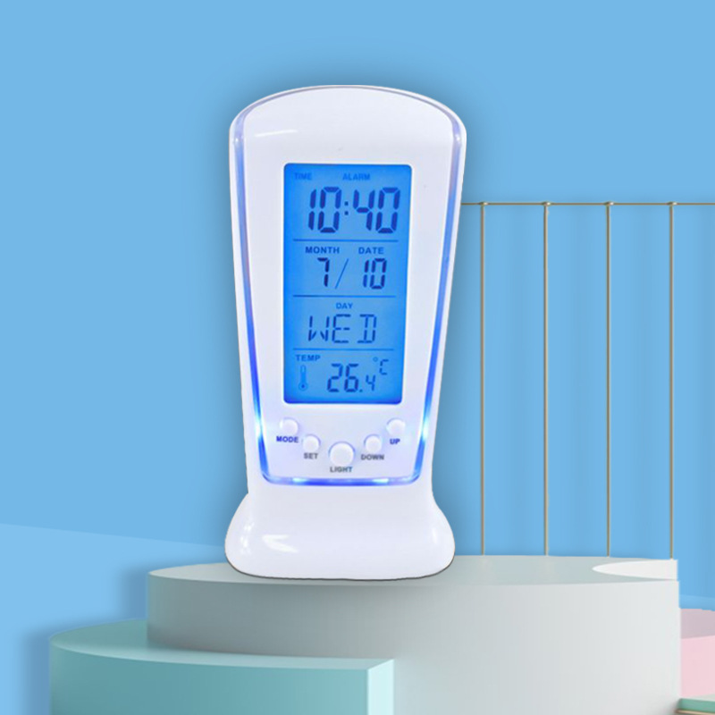 510 Mini LCD Small Alarm Clock Timer Music Alarm Clock