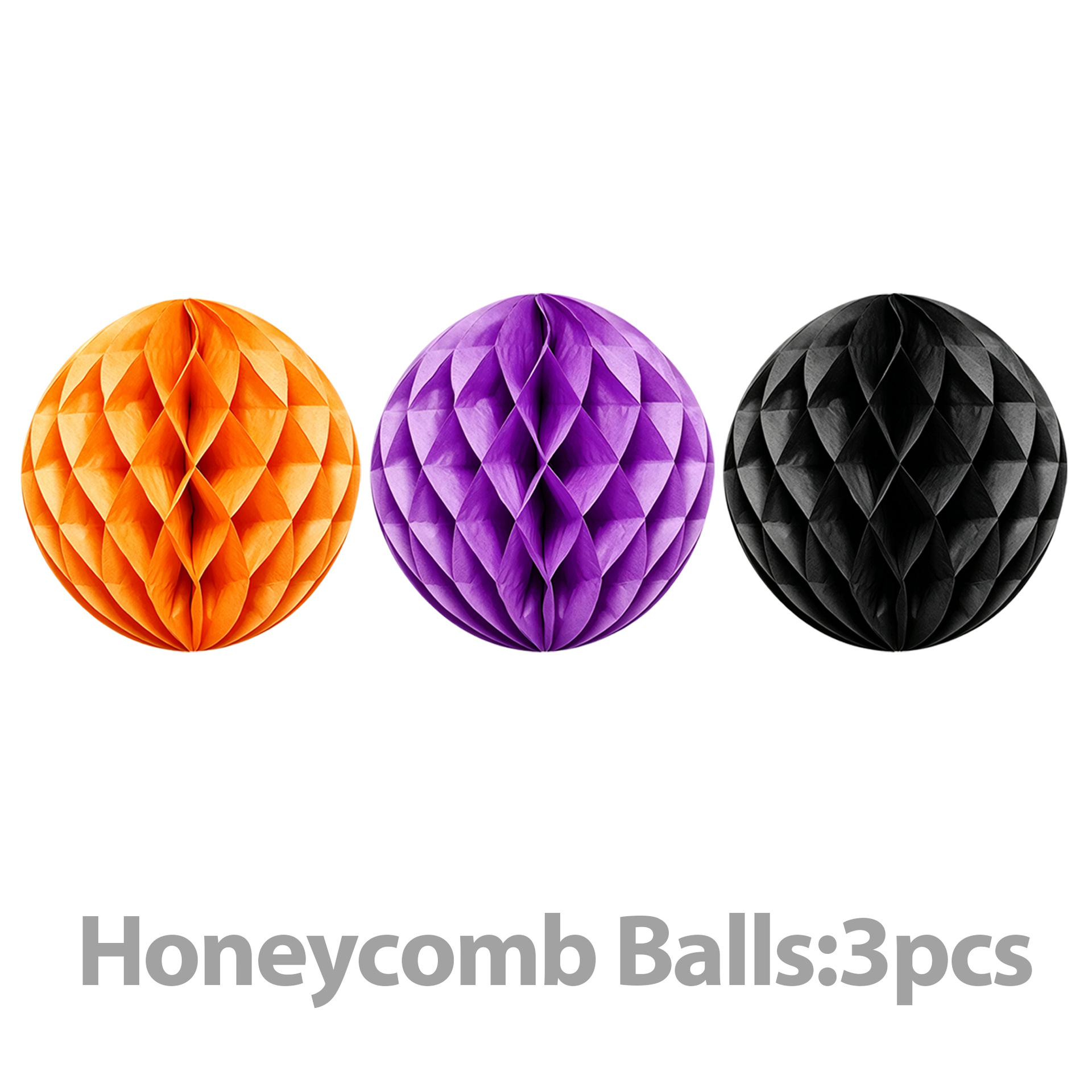 Halloween Ghost Pumpkin Theme Orange Purple Black Color Scheme Hollow Out Paper Fan Paper Flower Ball Scene Decoration Ornaments