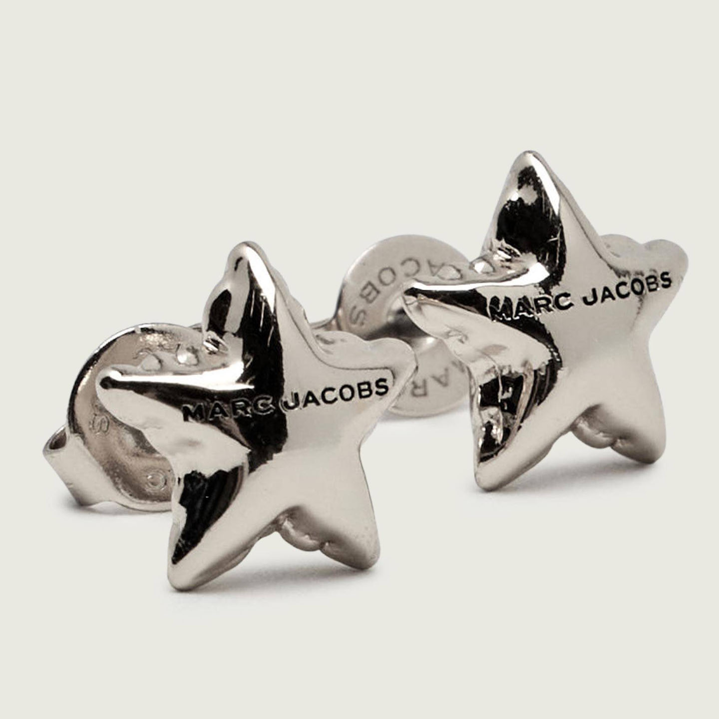 Simple copper gold plated true gold five-pointed star ear buckle INS niche ear studs new
