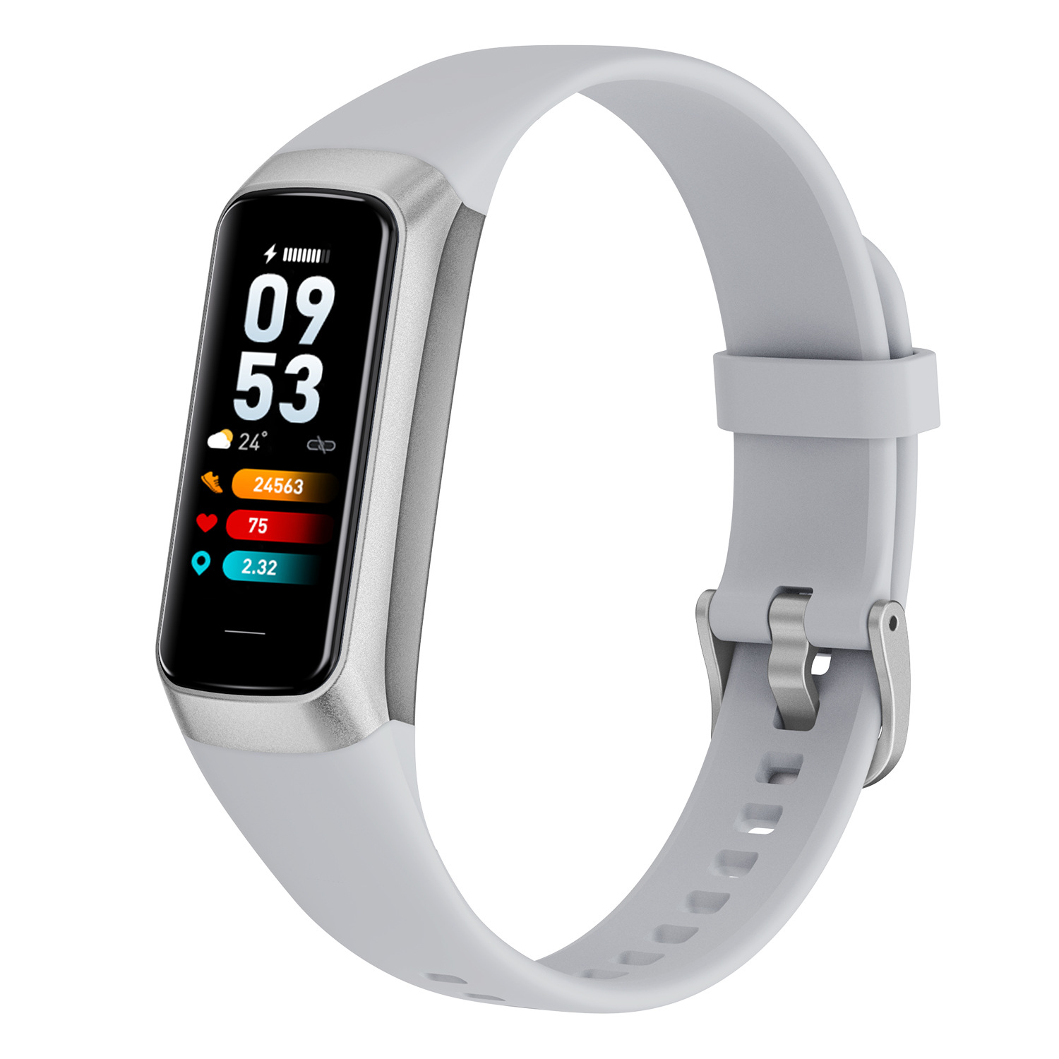 C60 Smart Bracelet 1.1AMoled Heart Rate Blood Oxygen Monitoring Multi-Sport Mode Gift Bracelet