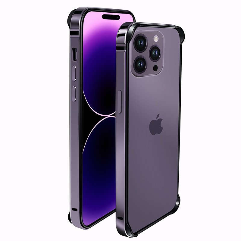 Ultra-thin Metal Frame Case for iPhone 15 Pro Max iPhone 15 Anti-drop 16E