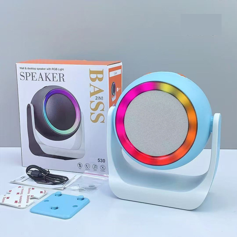 Wireless Bluetooth Speaker Small Steel Cannon Outdoor Home High Power Bass Wall-mounted Commercial Small Desktop Speaker