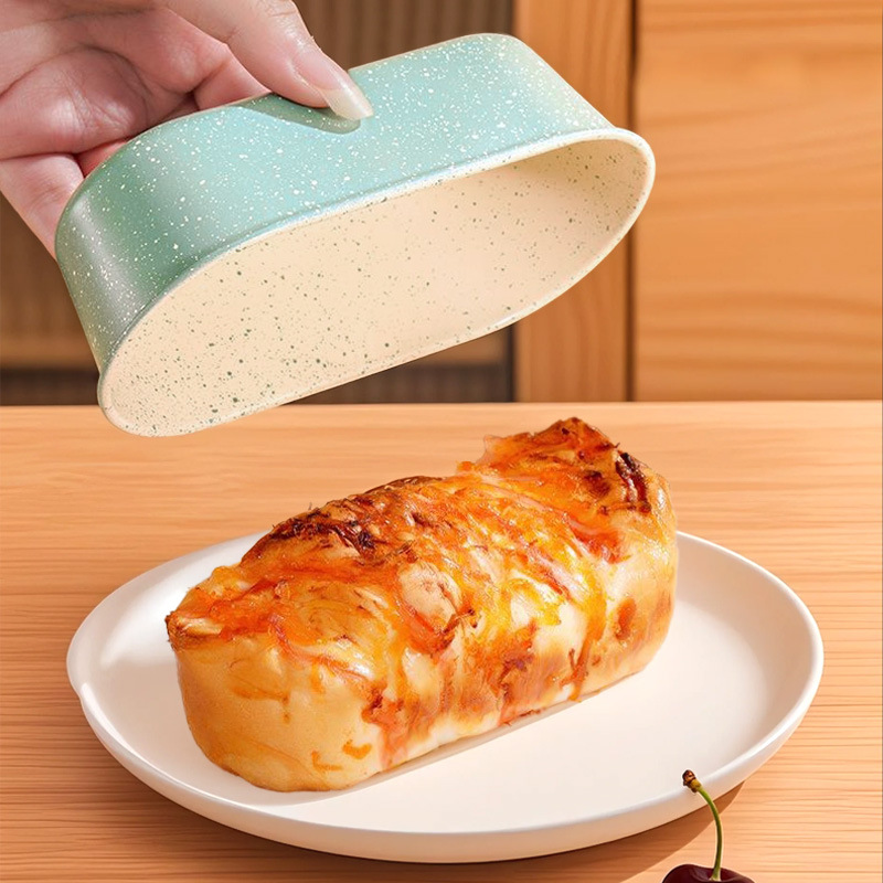 Small bathtub toast bread mold oval non-stick green cheese mousse cake mold home baking tool