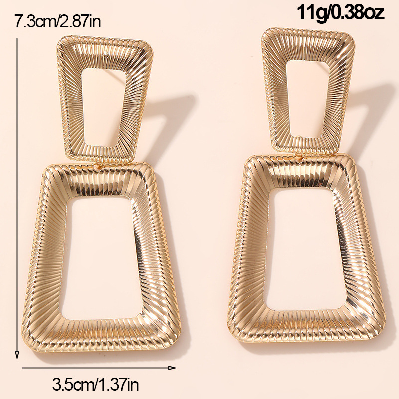EZ4185 Accessory Alloy Electroplated Teardrop Earrings Women's Gourd Earrings