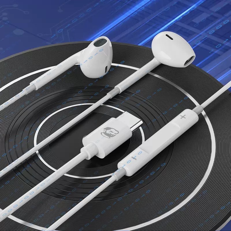 Repair Master Type-C Earphones Wired Semi-in-ear In-line Mic Call Music HiFi Phone Computer Earphones