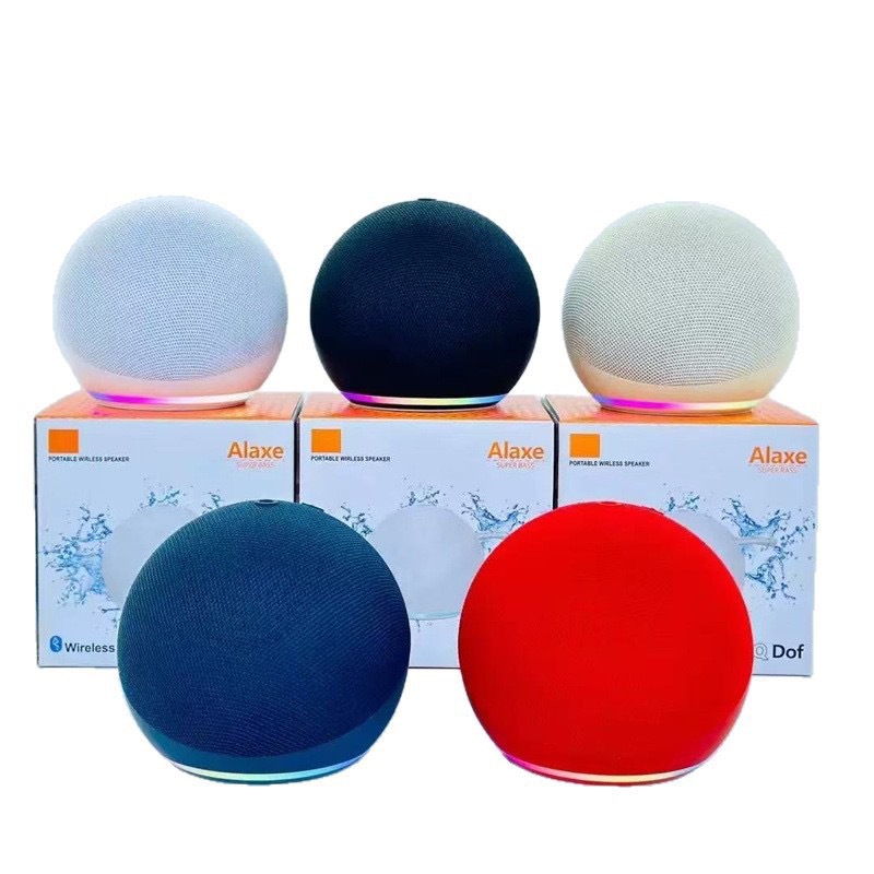 Alaxe Bluetooth Speaker Wireless Fabric Card Mini Sound Subwoofer Desktop Mini Bluetooth Speaker