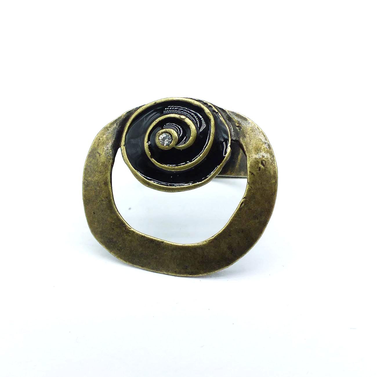 J24 Accessories Oil Drop Swirl Ring Women's Enamel Color Open Ring