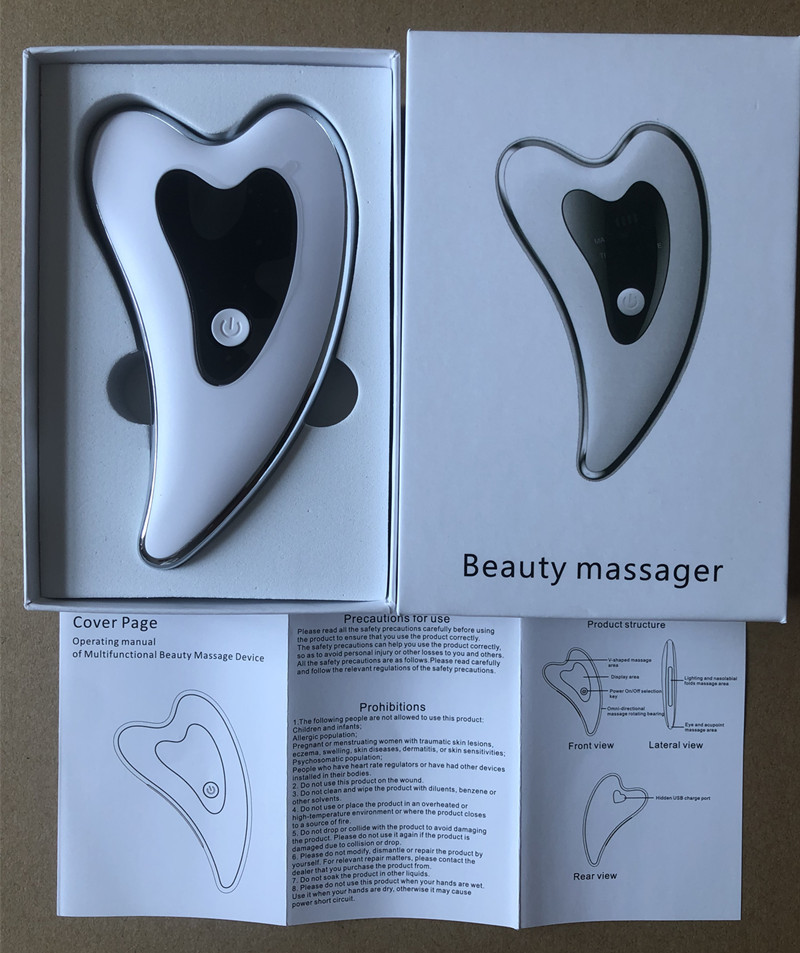 Home Massager Fade Nasolabial Folds Neck Massager Lifting and Tightening Heating导入仪 Electric Scraping Beauty Device