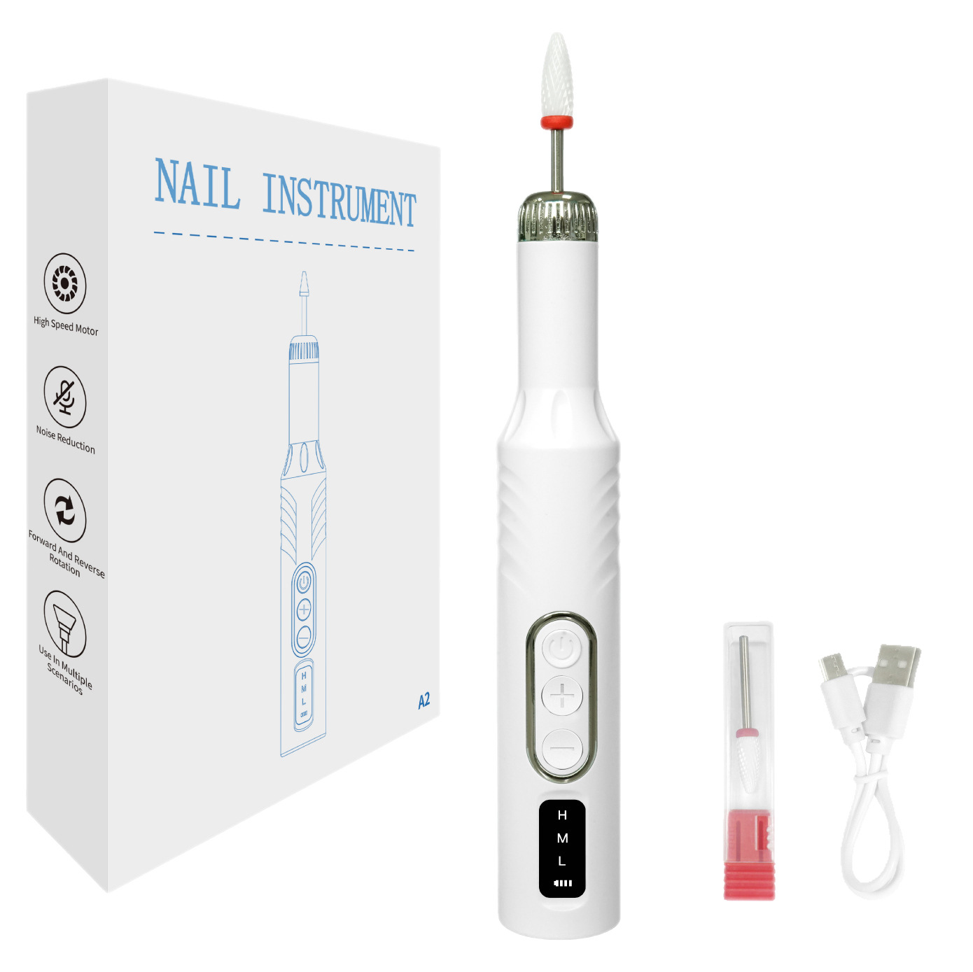 Nail polishing machine nail removal nail repair nail polishing pen small polishing nail file nail repair