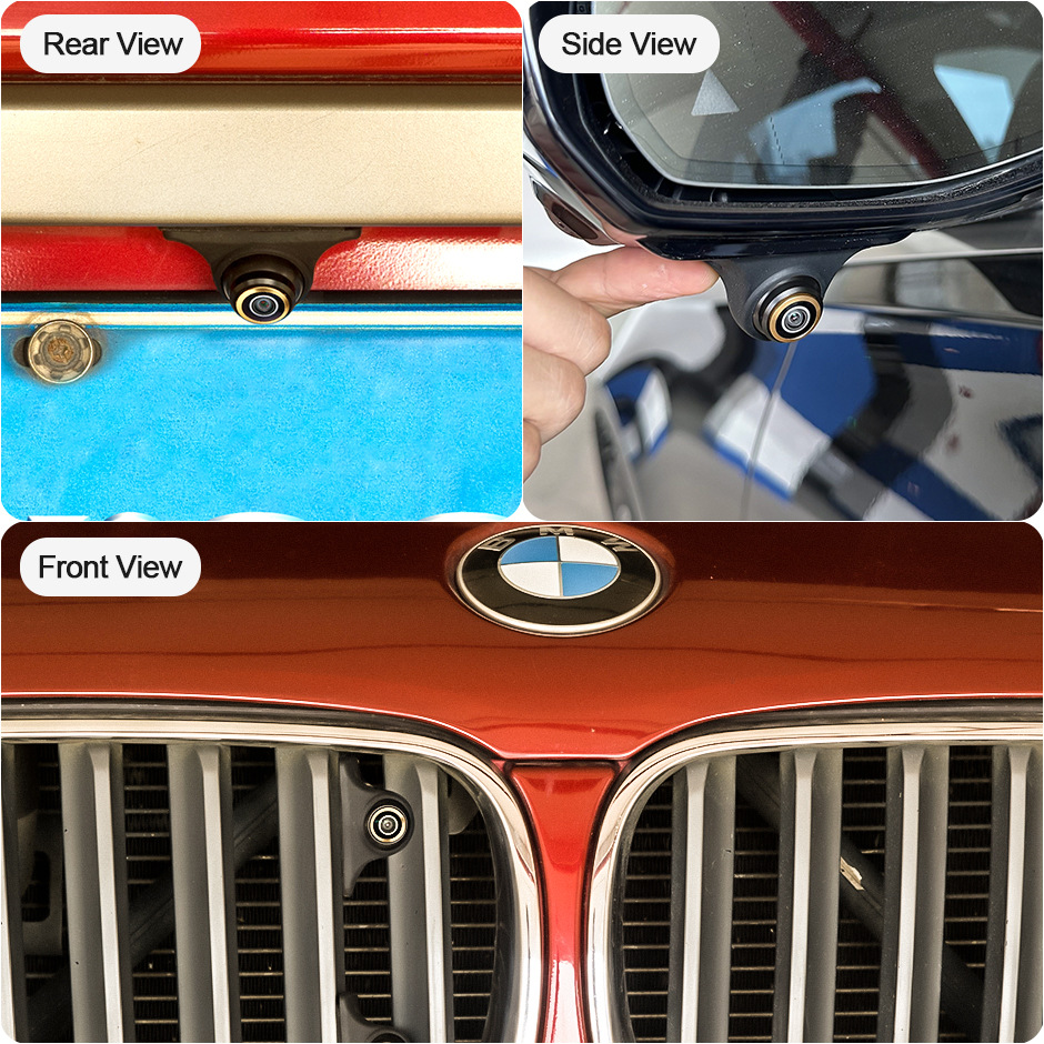 AHD car camera reversing image 360 degree HD wide angle night vision 1080P fisheye rear view silicone