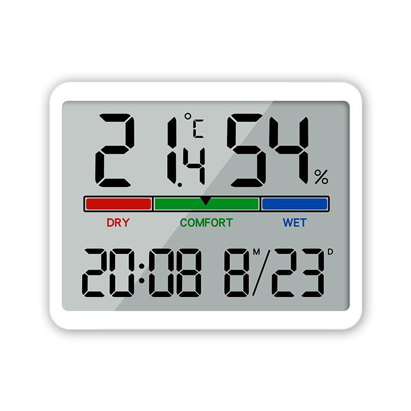 New color screen temperature and humidity clock multifunctional large screen indoor household electronic alarm clock thermometer