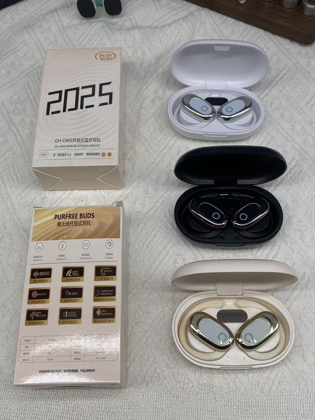 New GT735Y High Sound Quality Bluetooth 5.4 Smart Not In-Ear Comfortable Wear Long Battery Life Wireless Universal
