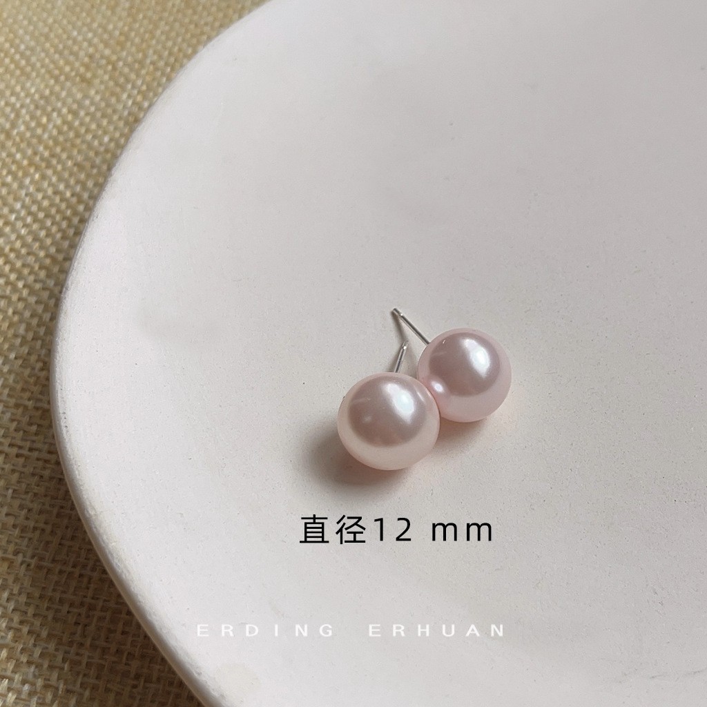 Korean-style fever pearl silver-plated needle earrings for women, earring factory