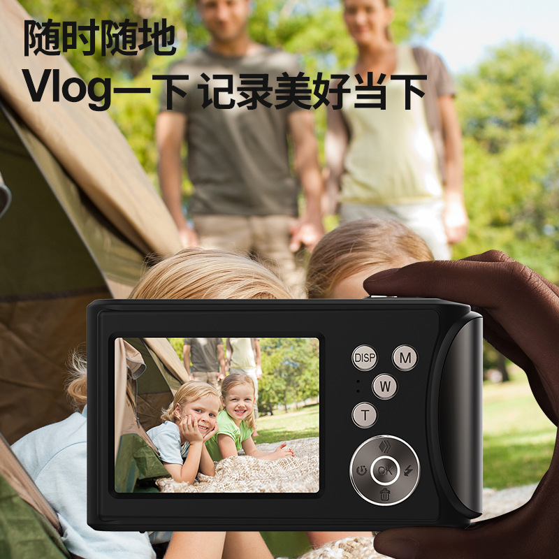 4K HD Digital Camera Front and Rear Dual Camera Student Selfie Camera Beauty Home Camera