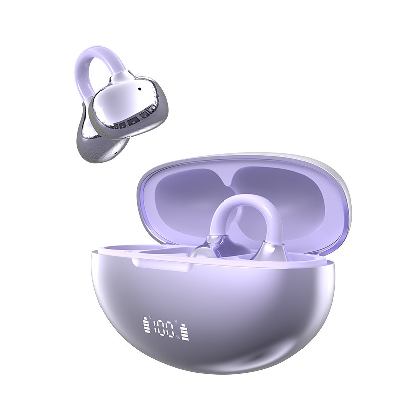 Clip-on Bluetooth Headphones Open Ear Headphones Smart Noise Cancelling Headphones Ultra-long Battery Life Fast Charging
