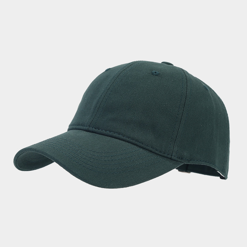 Plain Soft Top Cotton Baseball Cap for Men, Face Slimming Street Hip-Hop Duckbill Cap for Women