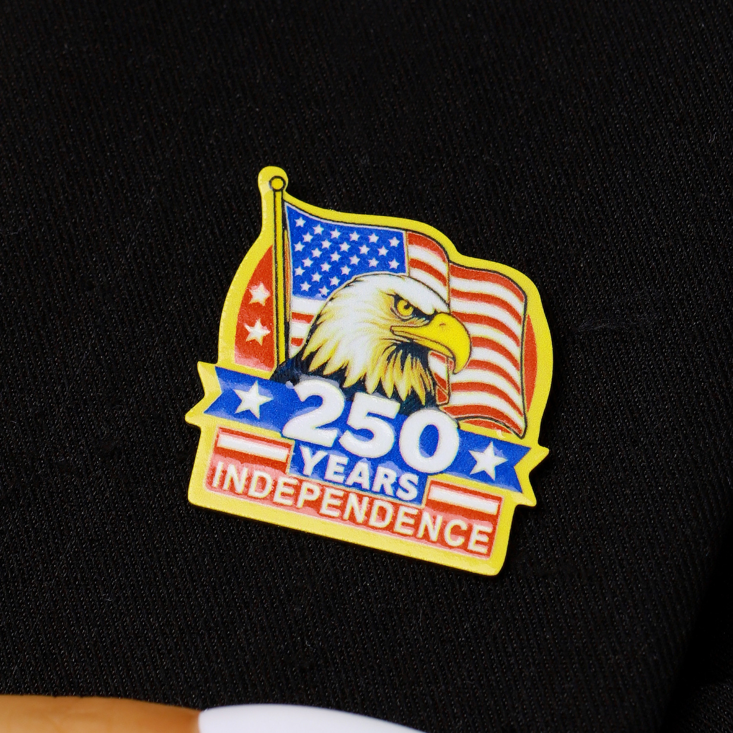 250th Anniversary American Independence Day Commemorative Brooch Earrings Ring Necklace Women's Bow Pendant Collarbone Chain Jewelry