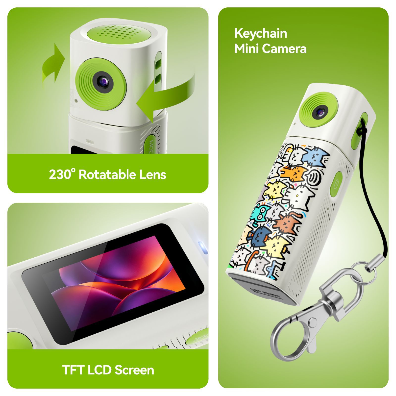 G10 New 2K Lipstick Camera Campus Life Student Digital Mini Camera HD Filter Can Take Photos and Record Videos