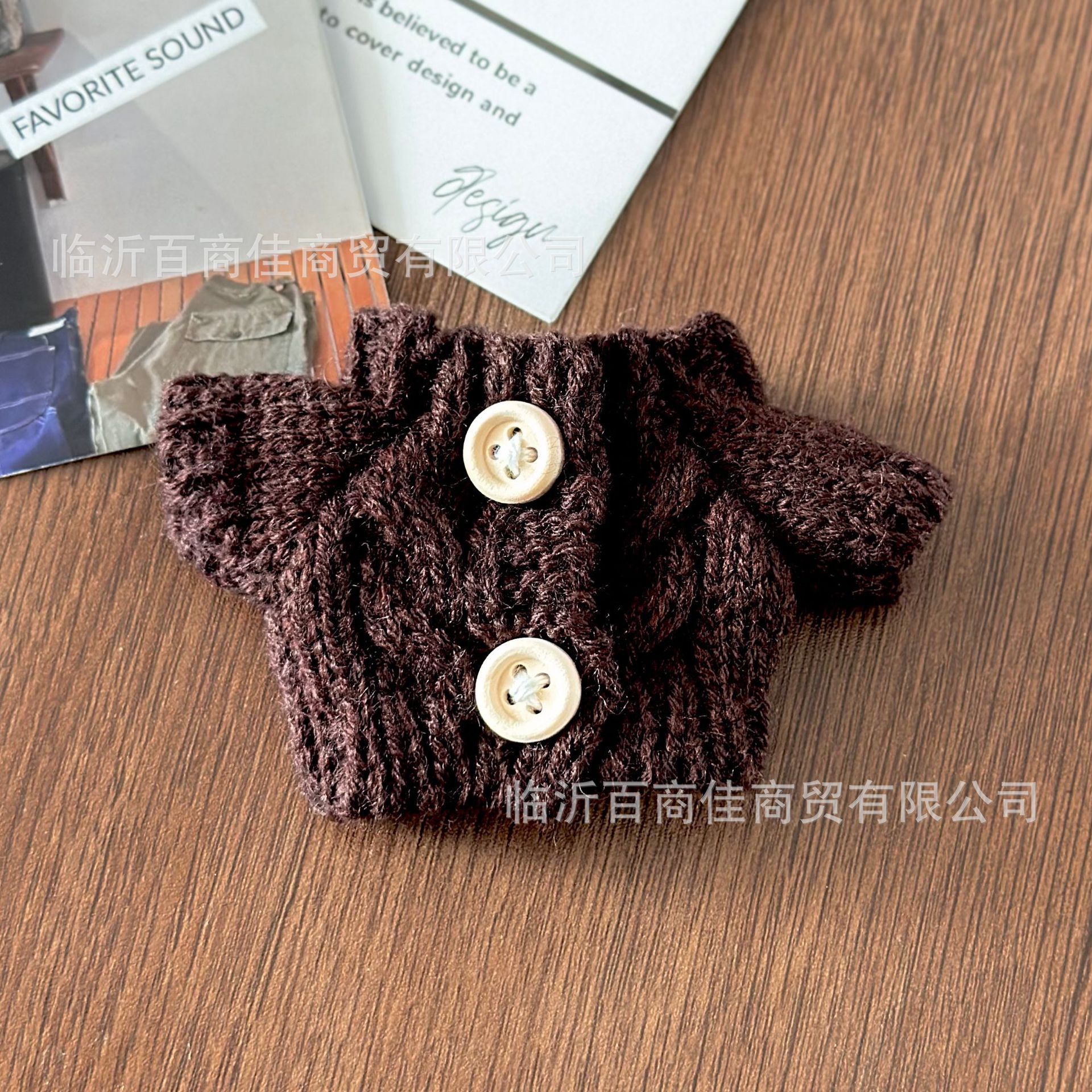 咖色毛衣纽扣款 · 高5CM----------宽5CM