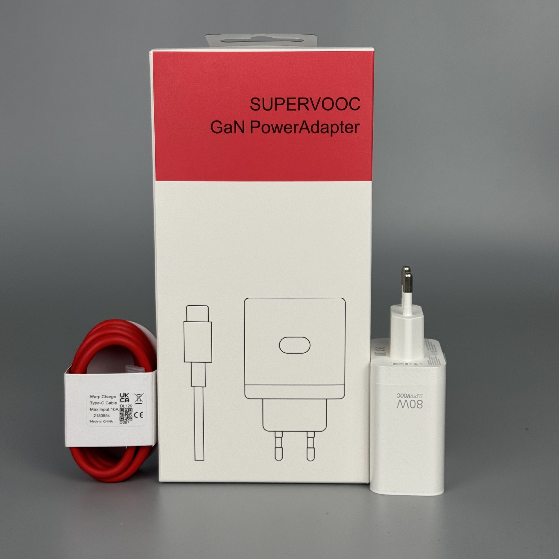 Applicable OPPO OnePlus 80W Charger 100W European Standard Fast Charging Head Mobile USB Charging Head Original Set