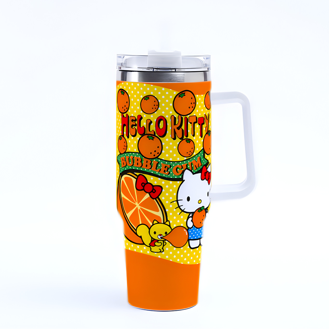 Hello Kitty Sanrio Kuromi cartoon ice霸 stainless steel thermal cup large capacity 40oz car cup
