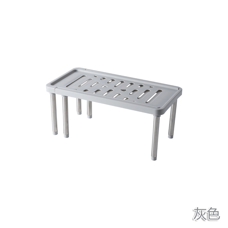 Expandable Shelf, Kitchen Drying Rack, Condiment Bottle Storage Rack, Cabinet Organizer Rack, Double-Layer Countertop Storage Rack