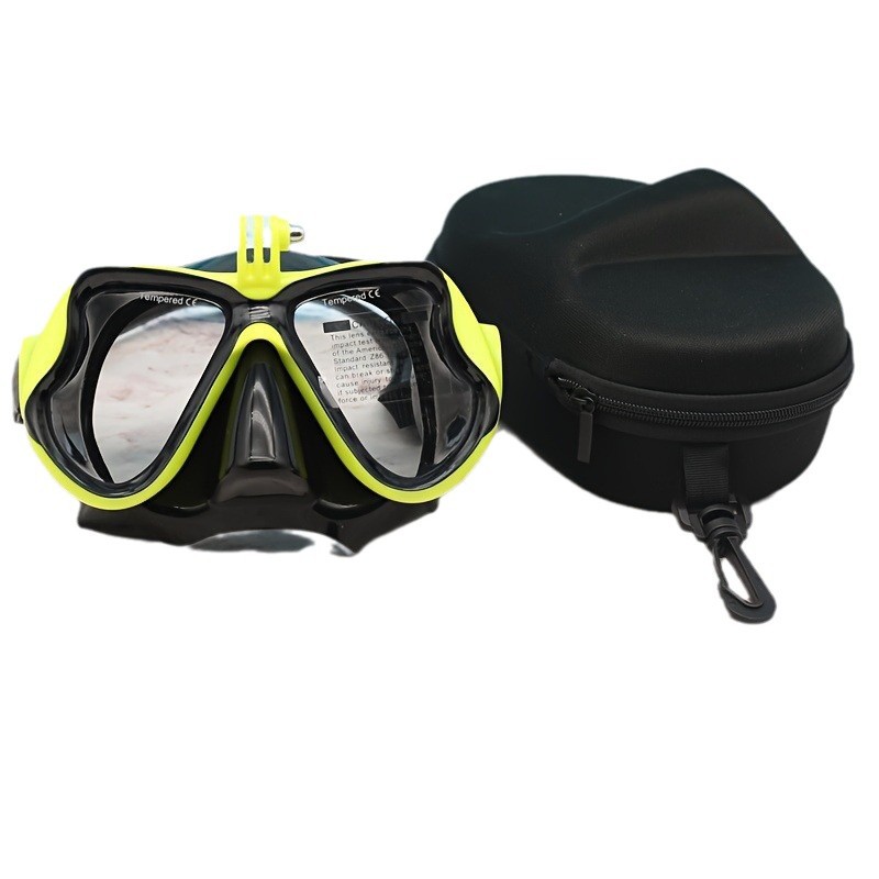 Large frame unisex snorkeling mask silicone waterproof anti-fog equipment adult diving mask with camera free diving
