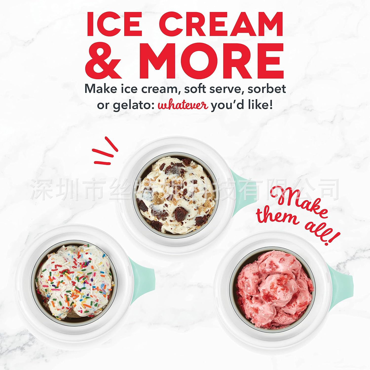 Ice Cream Machine Home Yogurt Maker Mini Ice Cream Machine Electric Popsicle Machine Ice Cream Making Machine