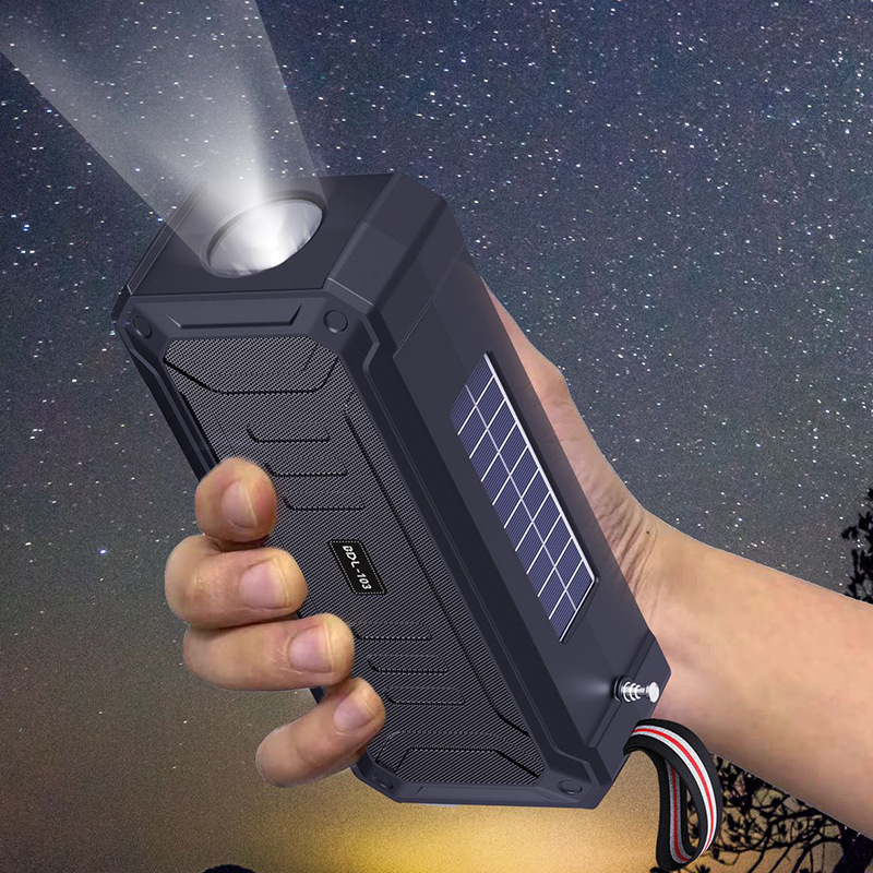 Dual Solar Bluetooth Speaker Wireless Speaker Multifunctional Outdoor Portable Desktop Card Portable
