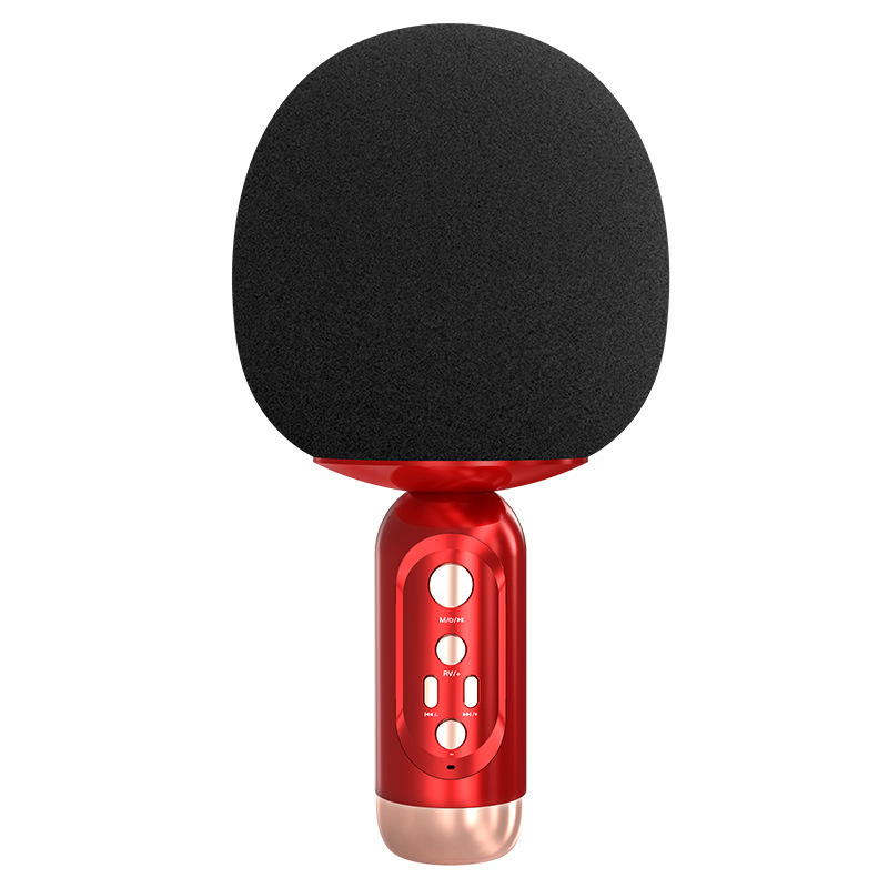 New Mobile Phone National K Song Live Streaming Wireless Bluetooth Microphone Audio All-in-One Condenser Microphone