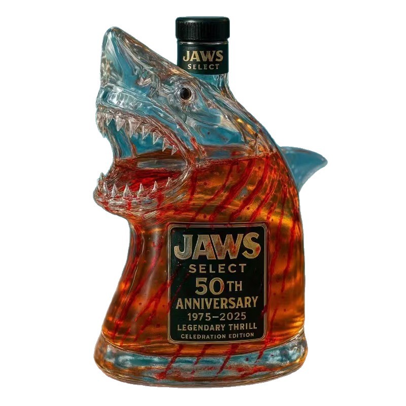 AnimalWhiskeyBottle glass bottle new shark whiskey decanter