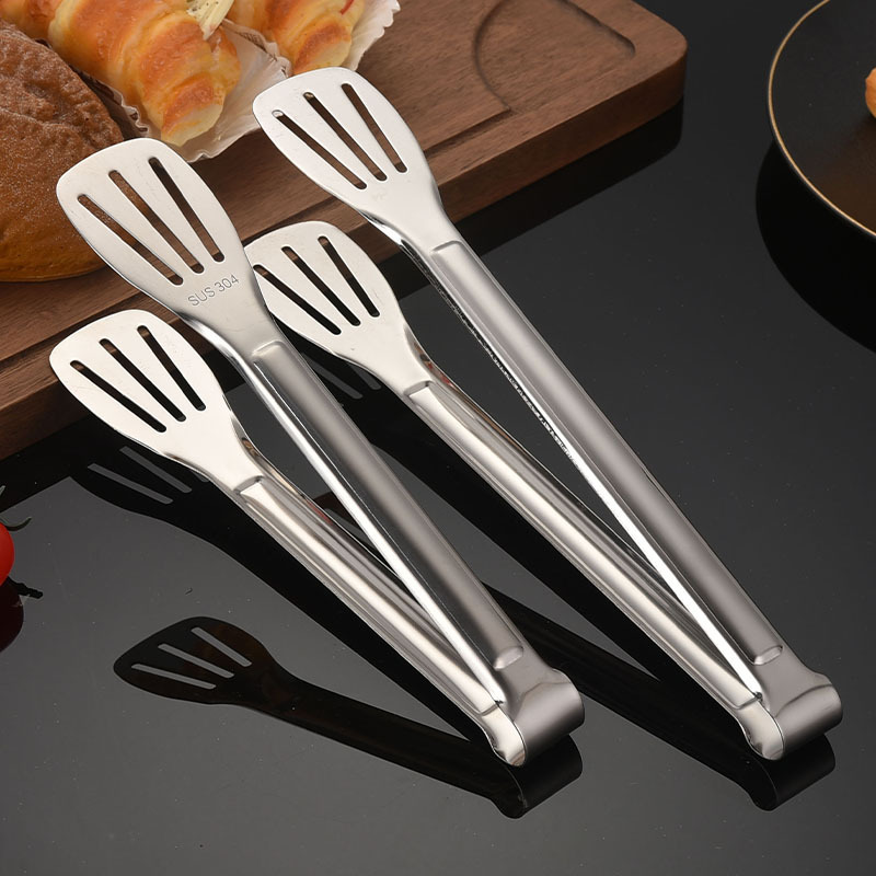 Food-Grade Stainless Steel Large Fish Frying Clip Extended BBQ Grilling Bread Clip Buffet Food