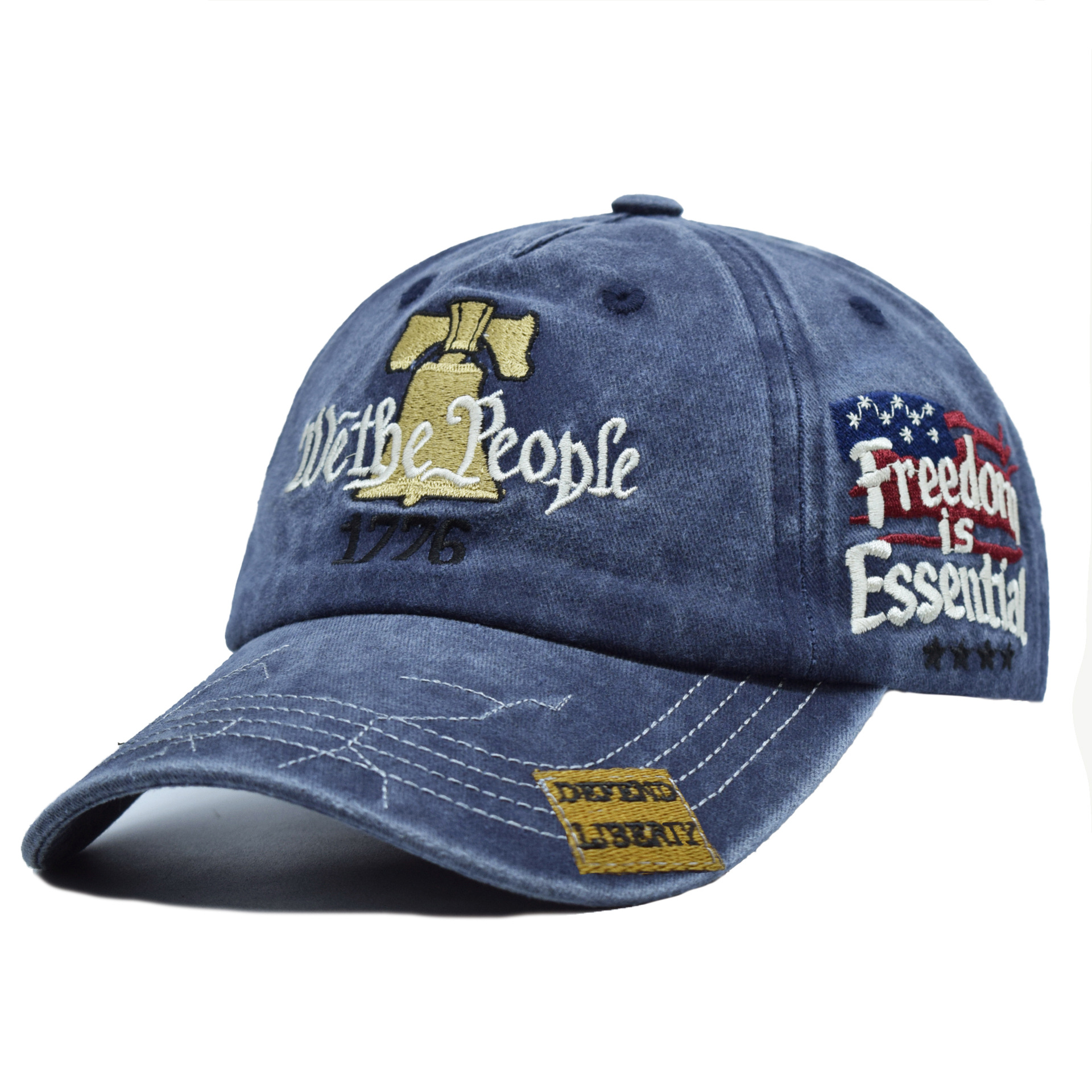 Embroidered WE THE PEOPLE US 250th Anniversary Hat US250th Memorial Baseball Cap
