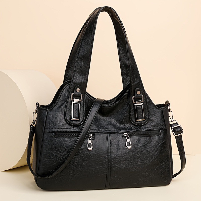 2026 new PU mom bag elderly women's crossbody bag single-shoulder bag mother-in-law large capacity women's bag gift for mother-in-law bag