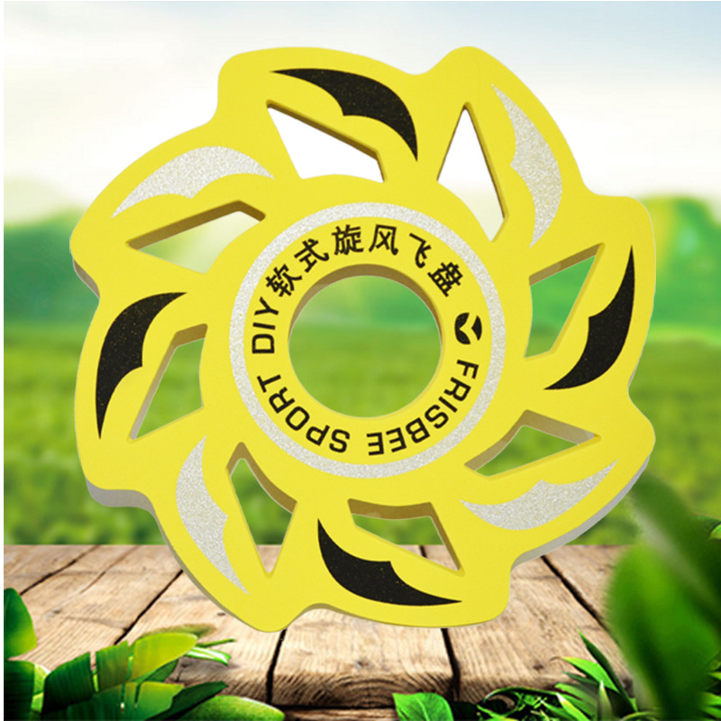 Children's Large Boomerang Toy That Flies Back and Won'T Break, Soft Frisbee Toy, Soft Three-Blade Interactive Hand-Thrown Whirlwind Frisbee
