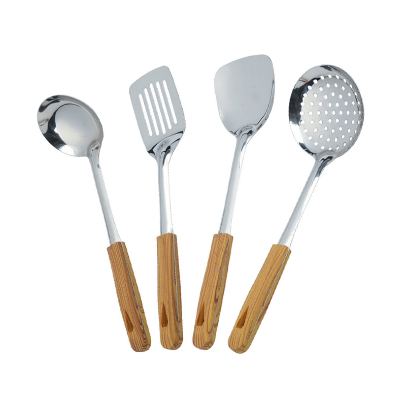 201 stainless steel spatula, spoon set, kitchen utensils, home kitchenware set, high temperature resistant, hotel supplies, full set