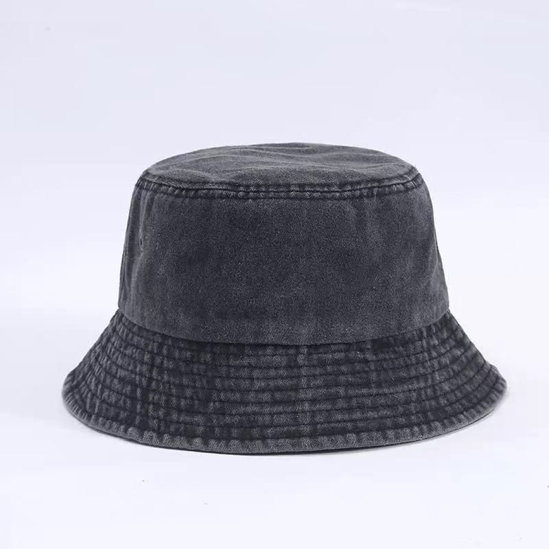 Hat for Women, Spring/Summer/Autumn, Washed Fisherman Hat, Simple Sun Protection, Denim Basin Hat