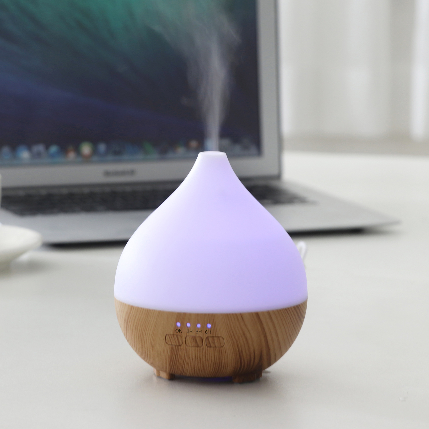 Home Indoor Humidifier Essential Oil TYPE-C Aromatherapy Diffuser USB Portable 140ml Water Transfer Wood Grain Aromatherapy Diffuser